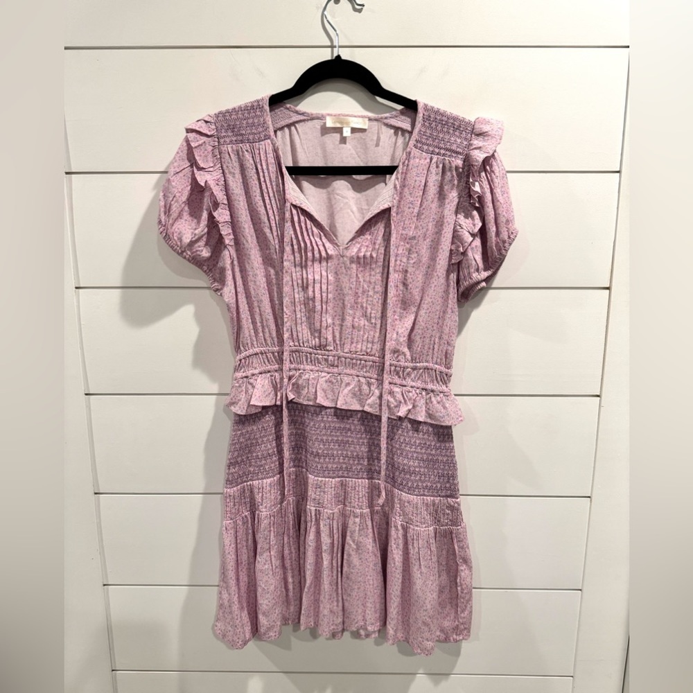Loveshackfancy purple floral Toto mini dress - Picture 4 of 7